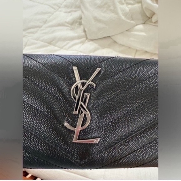 Saint Laurent Cassandre Matelasse Large Flap Wallet Grained Leather (LIKE NEW) - Picture 7 of 10
